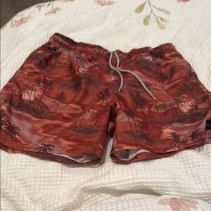 Rip Curl Sunset Palm drawstring lined Swim Shorts-XL (5” inseam)